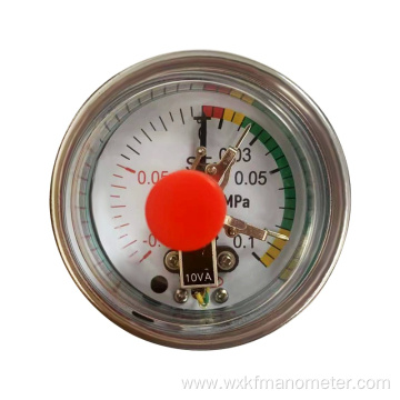 High quality 304 case IP65 stainless steel electrical contact pressure gauges manufacture